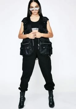 Poster Grl Outerwear Basic Drillz Utility Vest