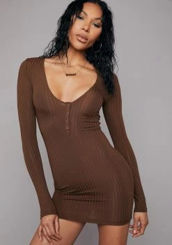 Poster Grl Dresses She Caught Me Ribbed Mini Dress