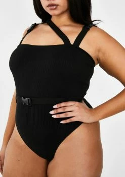 Poster Grl Always Feature Me Buckle Bodysuit