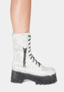 Poster Grl Boots & Booties Billionaire Bling Pocket Combat Boots