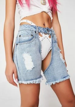 Poster Grl Miss New Booty Denim Chap Shorts