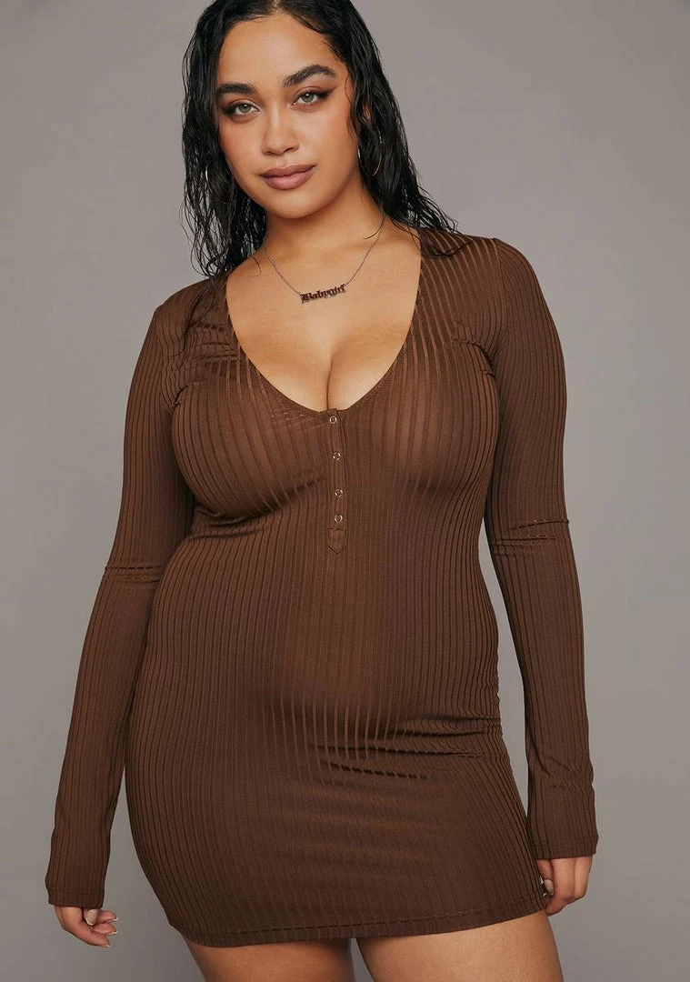 Poster Grl Plus She Caught Me Ribbed Dress 1 Poster Grl Plus She Caught Me Ribbed Dress