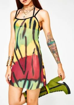 Poster Grl Let's Get Together Tie Dye Dress Dresses