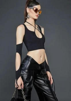 Poster Grl Night Game Over Halter Top