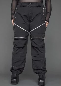 Poster Grl Bottoms You Make 'Em Sweat Nylon Cargo Pants