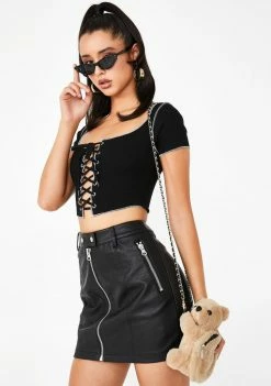 Poster Grl Startin' Something Moto Skirt