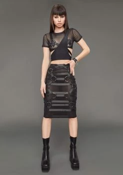 Poster Grl On Your Timeline Midi Skirt Bottoms