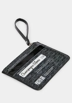 Poster Grl Bags & Wallets Swiping Black Card Clutch