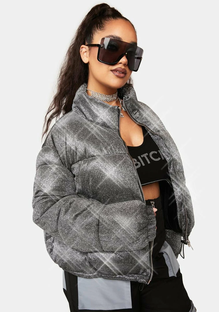 Poster Grl Outerwear Plus Tundra Tamer Sparkle Puffer Jacket 2 Poster Grl Outerwear Plus Tundra Tamer Sparkle Puffer Jacket
