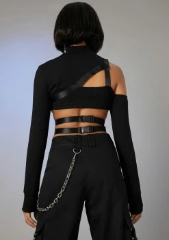 Poster Grl Passport Filler Buckle Strap Top Tops