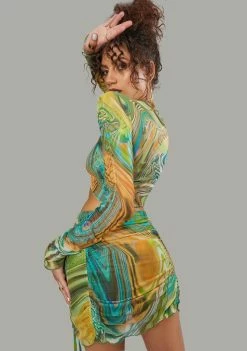 Poster Grl Hypnotic Habits Ruched Skirt Set