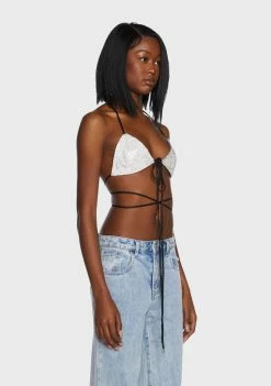 Poster Grl Bra Tops Drip Disorder Rhinestone Bra