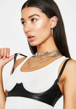 Poster Grl Tops Topnotch Trendsetta Underboob Corset