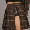Poster Grl Plus Olive School Sweetheart Pleated Skirt