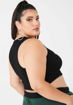 Poster Grl Tops Verified Baller Alerttt Rhinestone Tank