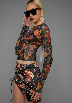 Poster Grl Tops Honest Confessions Mesh Top