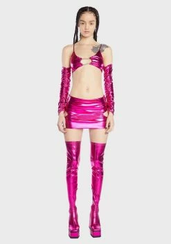 Poster Grl Vinyl Vixen Skirt Set