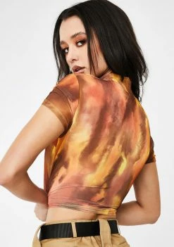 Poster Grl Glow Viral Overnight Mesh Top Tops