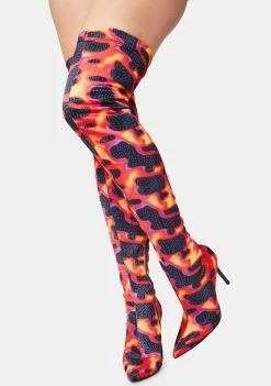 Poster Grl Boots & Booties Heatin' Up Thigh High Boots 7 Poster Grl Boots & Booties Heatin' Up Thigh High Boots