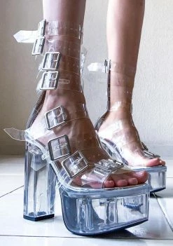 Poster Grl Level Up Platform Buckle Heels Platforms