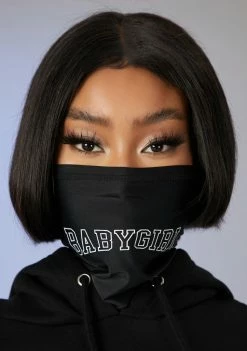 Poster Grl Mysterious Baby Girl Face Mask