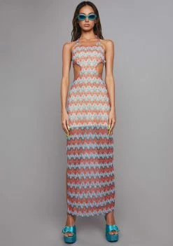 Poster Grl Maxi Dresses Sunset Splash Crochet Maxi Dress