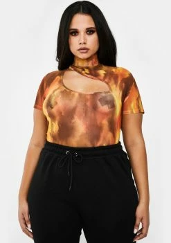 Poster Grl Glow She's Viral Overnight Mesh Top Tops