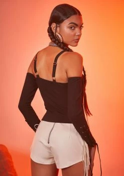 Poster Grl Tops Take My Lead Off The Shoulder Top