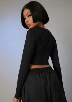 Poster Grl Speakerphone Hottie Long Sleeve Top Tops