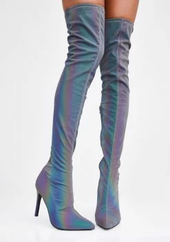 Poster Grl Million Mile Reflective Thigh Highs Boots & Booties 6 Poster Grl Million Mile Reflective Thigh Highs Boots & Booties