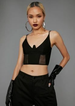 Poster Grl Lowkey Vibin' Corset Tank Tops