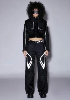 Poster Grl Wide Leg Pants Future Couture Reflective Pants