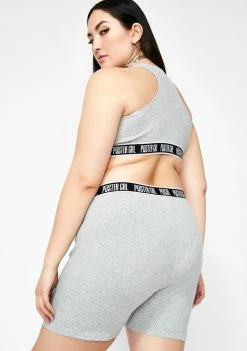 Poster Grl Go Boss Mode Biker Shorts Bottoms