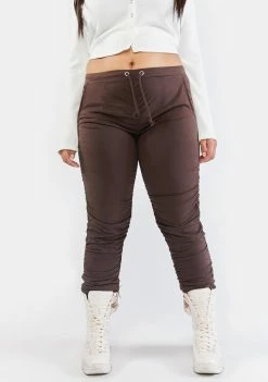 Poster Grl Plus Hot Roommate Ruched Joggers Jogger Sweatpants