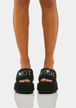 Poster Grl Platform Sandals That's My Name Platform Slides