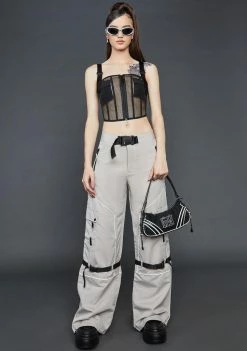 Poster Grl Cargo Pants Ash Prove You Wrong Wide Leg Pants