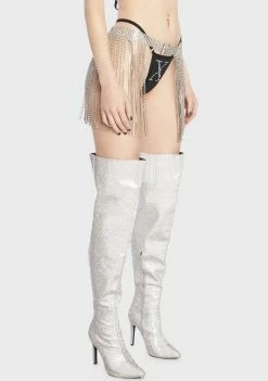 Poster Grl Fringe Belt Deja Vu Rhinestone Belt