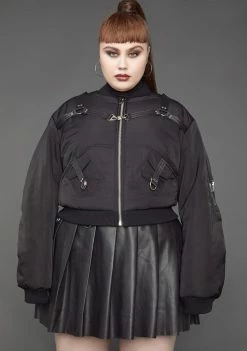 Poster Grl Outerwear Lil Baddie Undercover Bomber Jacket