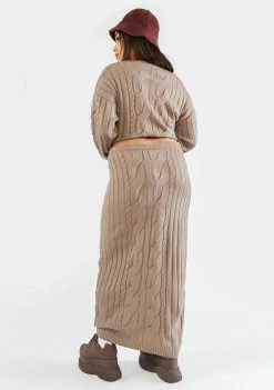 Poster Grl Plus Signed And Delivered Knit Skirt Set