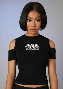 Poster Grl Viral Sensation Cut-Out Graphic Tee Tops