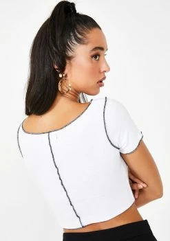 Poster Grl Brat Pack Lace Up Tee