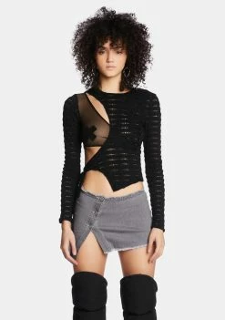 Poster Grl In That Order Denim Mini Skirt