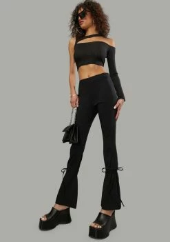 Poster Grl Bottoms Power Moves Fitted Flare Pants