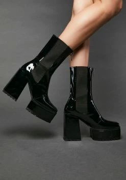 Poster Grl Heeled Boots Toxic Behavior Platform Boots