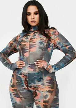 Poster Grl Forever Flyin' Private Mesh Catsuit