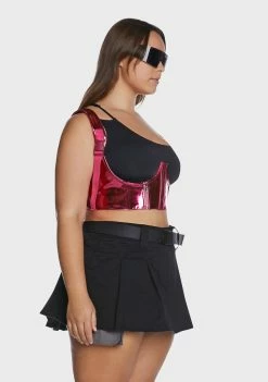 Poster Grl Corset Top Plus Magenta My Type Underbust Corset