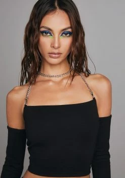 Poster Grl Night Hold Me Down Crop Top