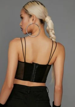 Poster Grl Lowkey Vibin' Corset Tank Tops