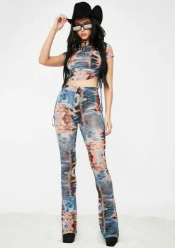 Poster Grl Flyin' Private Mesh Top Tops