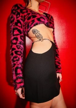 Poster Grl Bottoms Get Tart Cut Out Heart Chain Mini Skirt